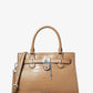 Hamilton Medium Crocodile Embossed Faux Leather Satchel