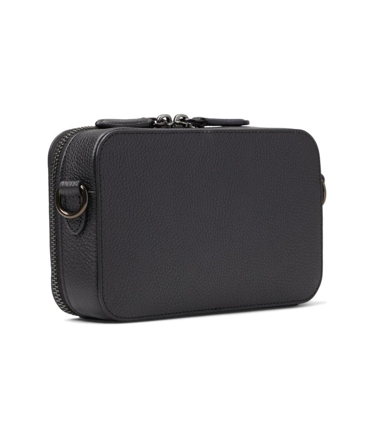 Charter Slim Crossbody in Pebble Leather with Sculpted C Hardware Branding