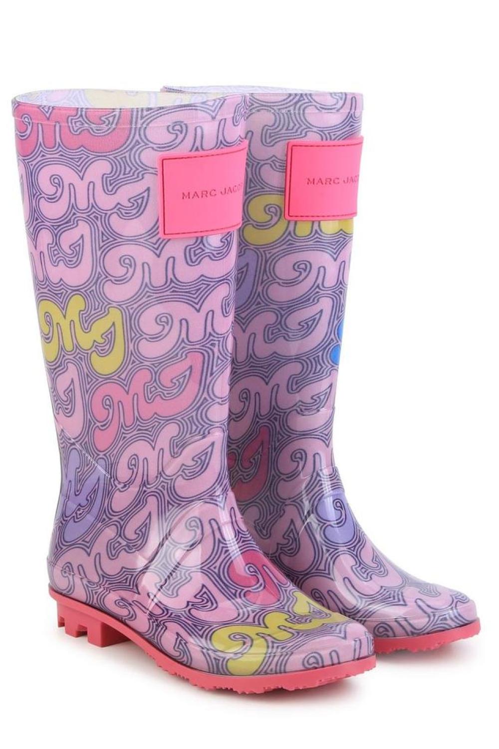 The Marc Jacobs Kids Logo Patch Wellies