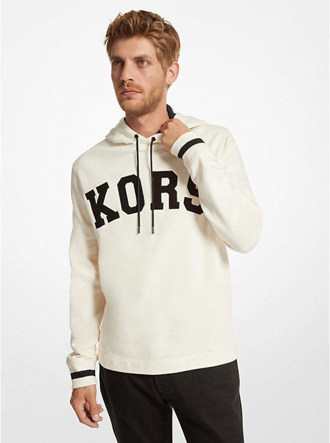 KORS Cotton Blend Rugby Hoodie