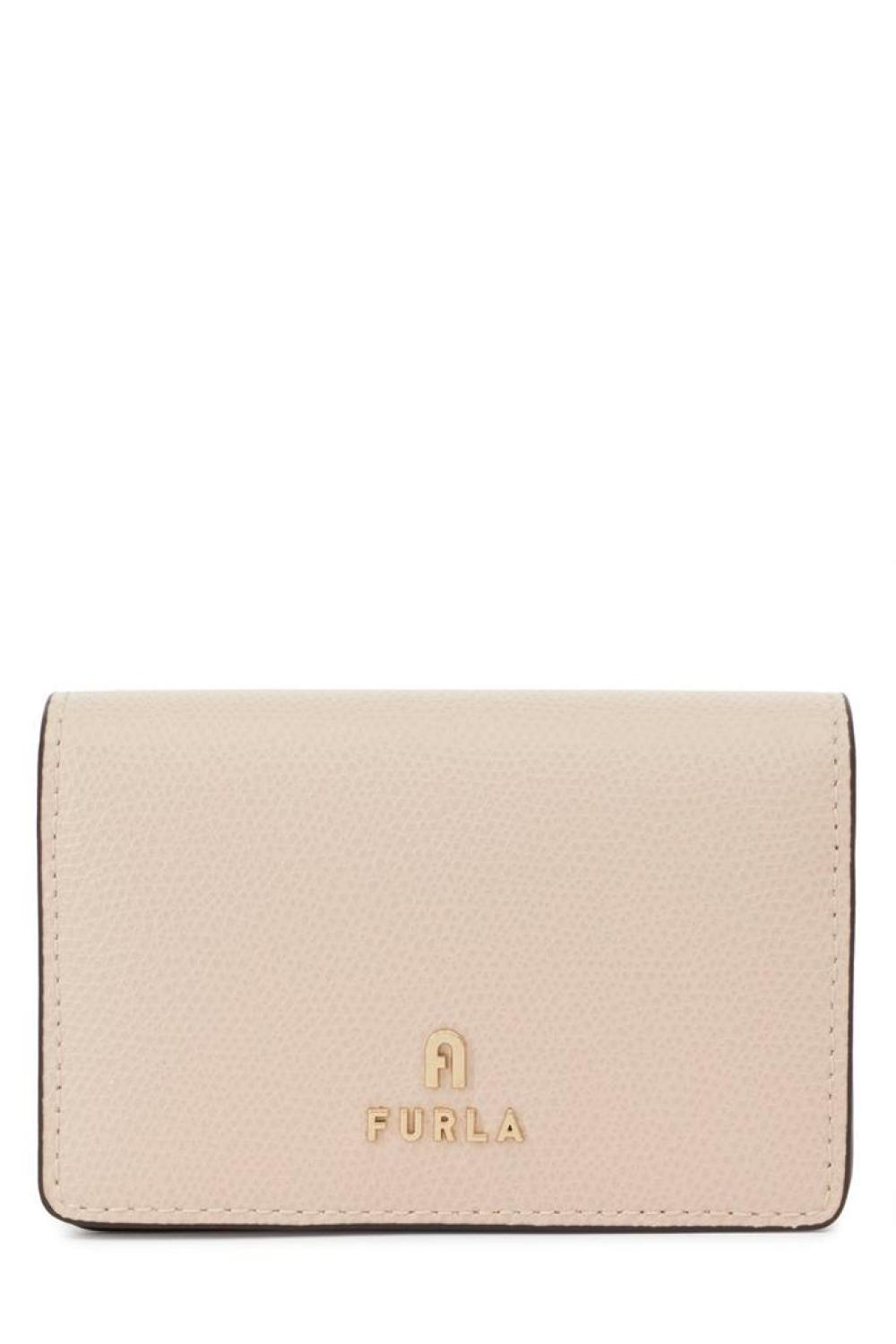 Furla Logo Print Flap Card Holder