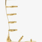 Juliette Metallic Python Embossed Leather Gladiator Sandal
