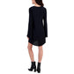 Women's Lace-Up Long-Sleeve Dress