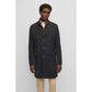 Slim-fit coat with detachable zip-up inner