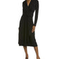 Michael Kors Collection Wrap Front Midi Dress