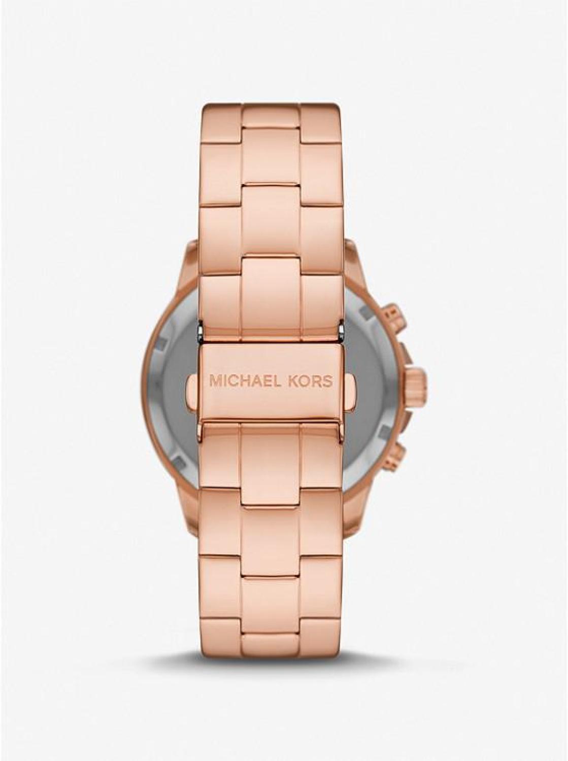 Oversized Bryn Pavé Rose Gold-Tone Watch