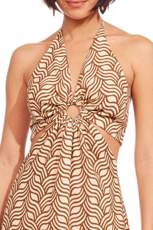 Halley Midi Dress in Montenegro