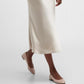 Women's Patent Calfskin Logo Ballerina Flats In Nude