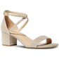 Womens Strappy Glitter Ankle Strap
