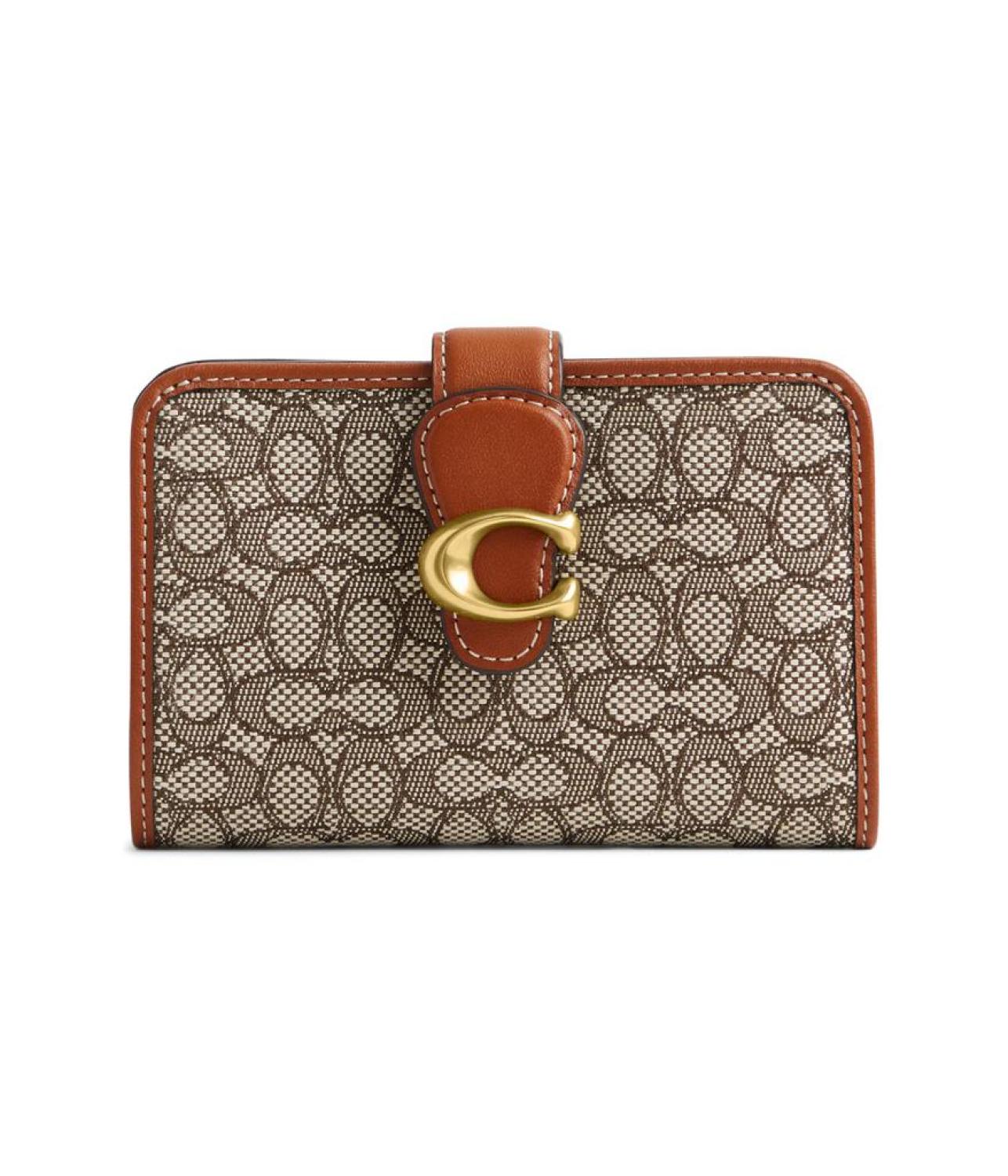 Mini Signature Jacquard Tabby Medium Wallet