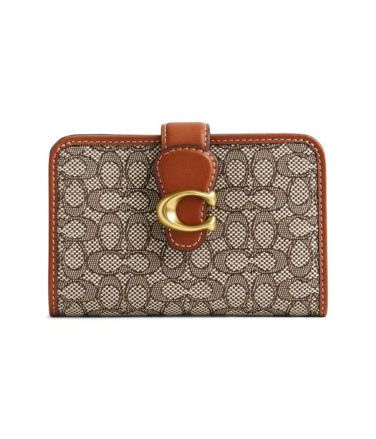 Mini Signature Jacquard Tabby Medium Wallet