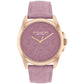 Women's Greyson Signature Embossed Purple Leather Watch 36mm
