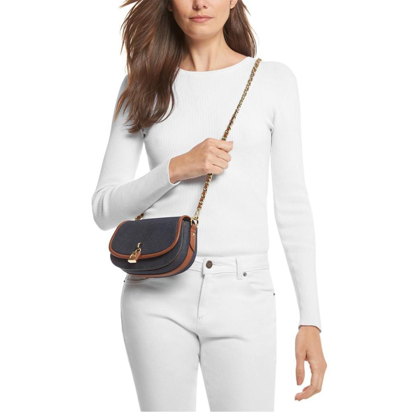 Small East West Chain Sling Messenger