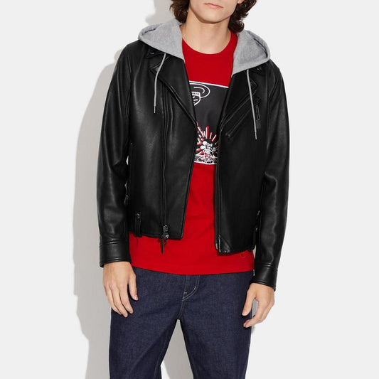 Coach Outlet Leather Moto Jacket