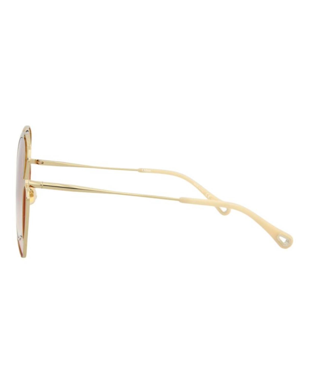 Chloe Cat Eye-Frame Metal Sunglasses