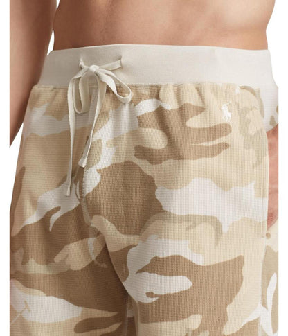 Hanging Enzyme Wash Waffle Sleep Shorts