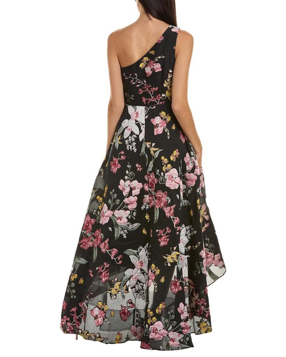 Marchesa Notte One-Shoulder Gown