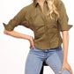Sibella Shirt In Moss