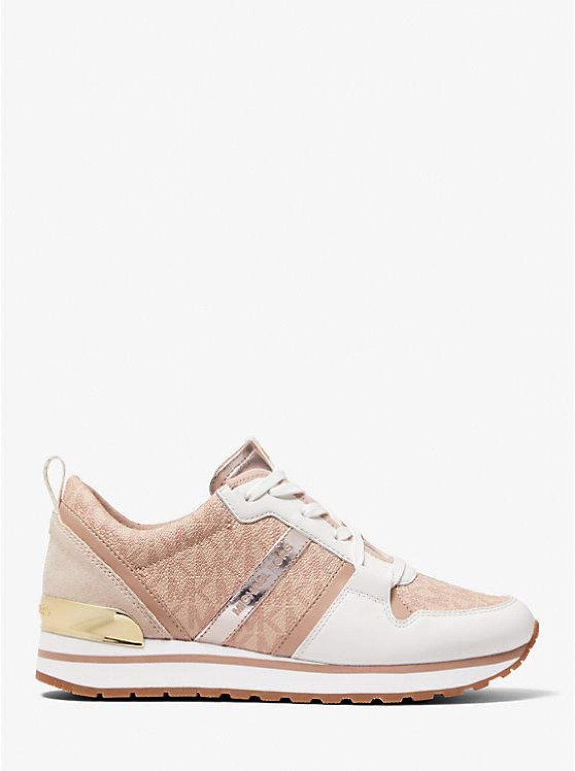 Dash Logo and Leather Trainer