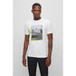 Photo-print T-shirt in stretch-cotton jersey