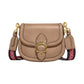 Glovetanned Leather Beat Saddle Bag with Webbing Strap