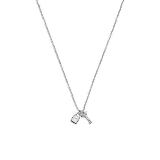 Signature Lock & Key Charm Pendant Necklace