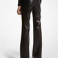 Plongé Leather Flared Pants