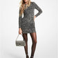 Sequined Stretch Mesh Mini Dress