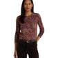Petite Paisley Cotton-Blend Sweater
