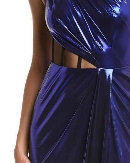 Marchesa Notte Foiled Gown
