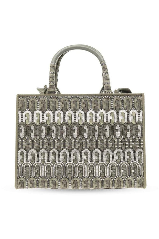 Furla Logo Monogram Top-Handle Tote Bag
