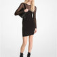 Sheer Viscose Blend Mini Dress