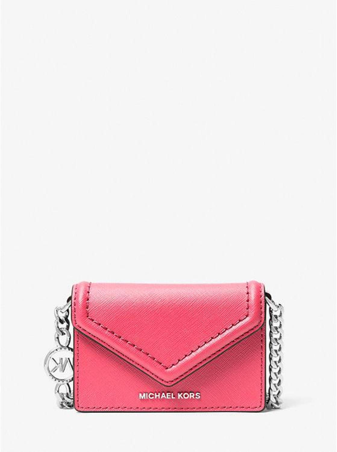 Jet Set Micro Saffiano Leather Envelope Crossbody Bag