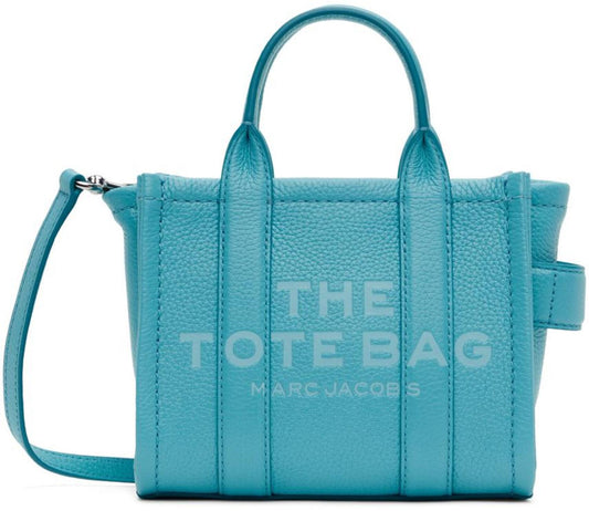 Blue 'The Leather Mini' Tote