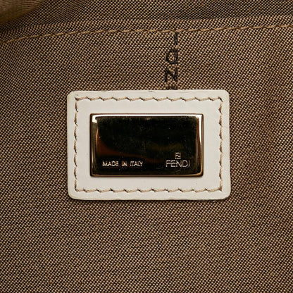 Fendi Zucchino Trimmed Leather multi Leather Tote Bag (Pre-Owned)