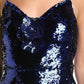 Marchesa Notte Midi Sequin Dress