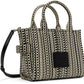 Black & White 'The Monogram Leather Small' Tote