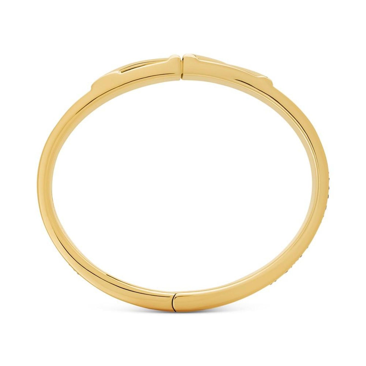 Gold and Brown Bangle Bracelet