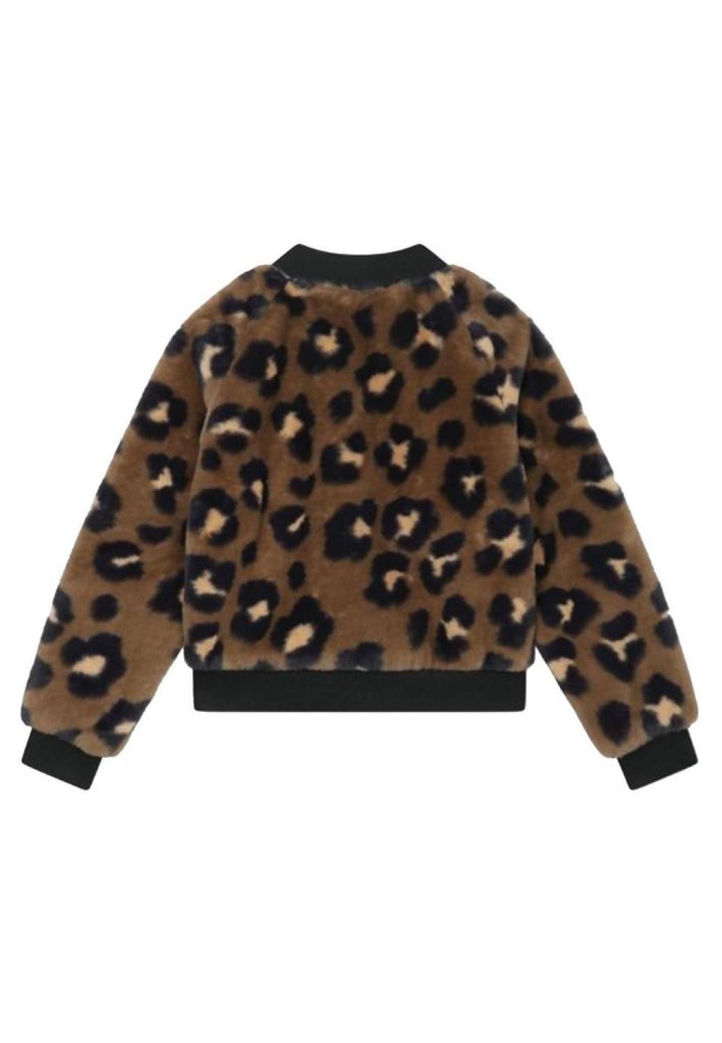 Michael Kors Kids Animal Printed Zipped Bomber Jacket