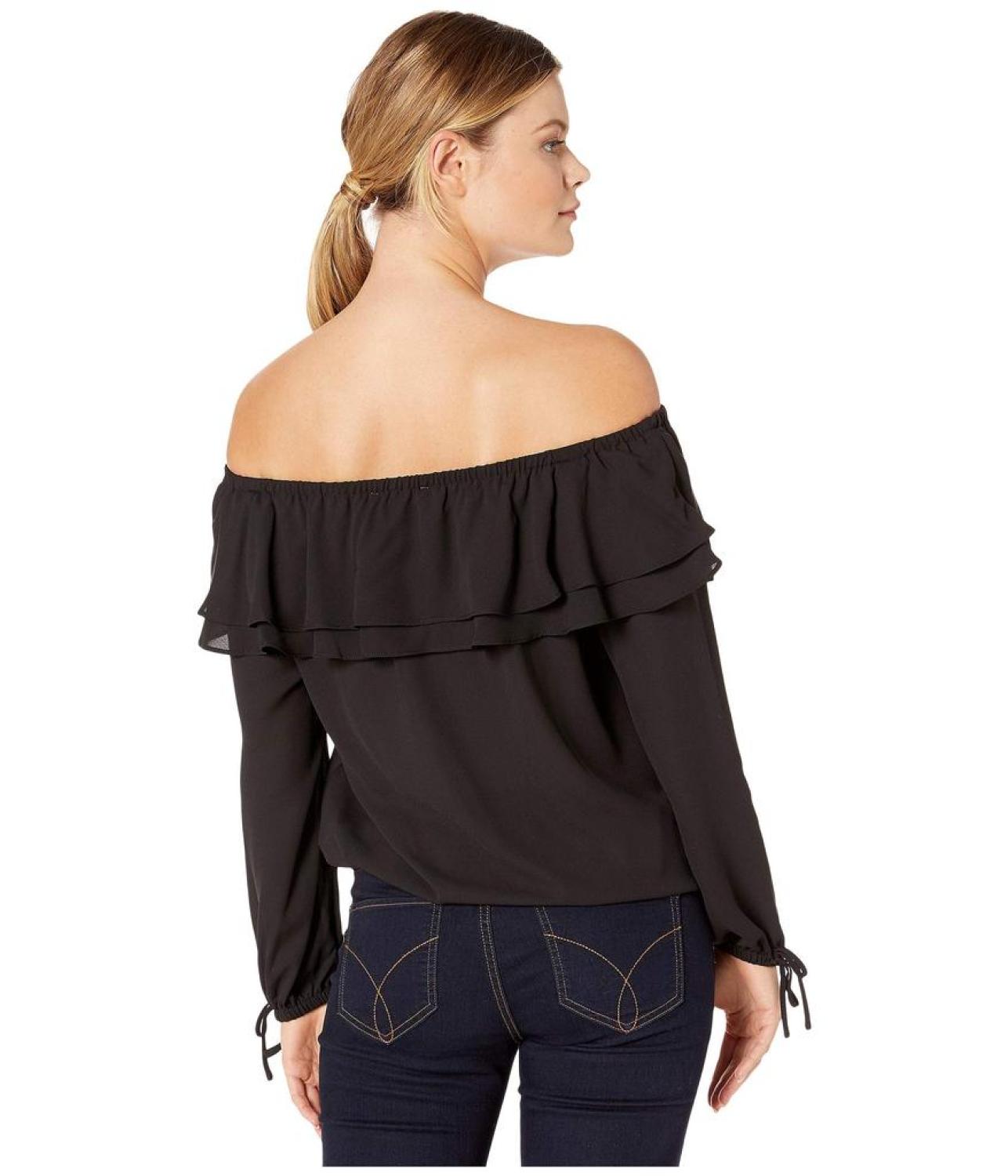 Ruffle Peasant Top