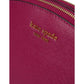 Morgan Saffiano Leather Double Zip Dome Crossbody