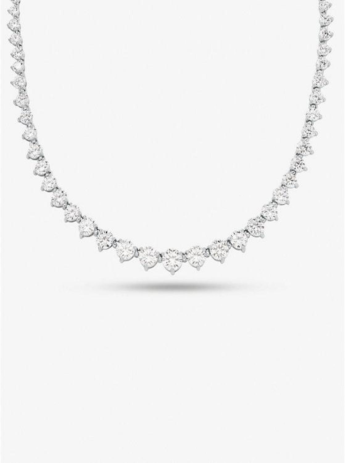 Sterling Silver Crystal Necklace
