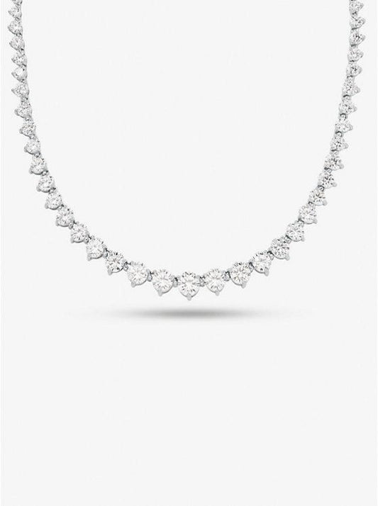 Sterling Silver Crystal Necklace
