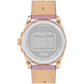 Women's Greyson Signature Embossed Purple Leather Watch 36mm