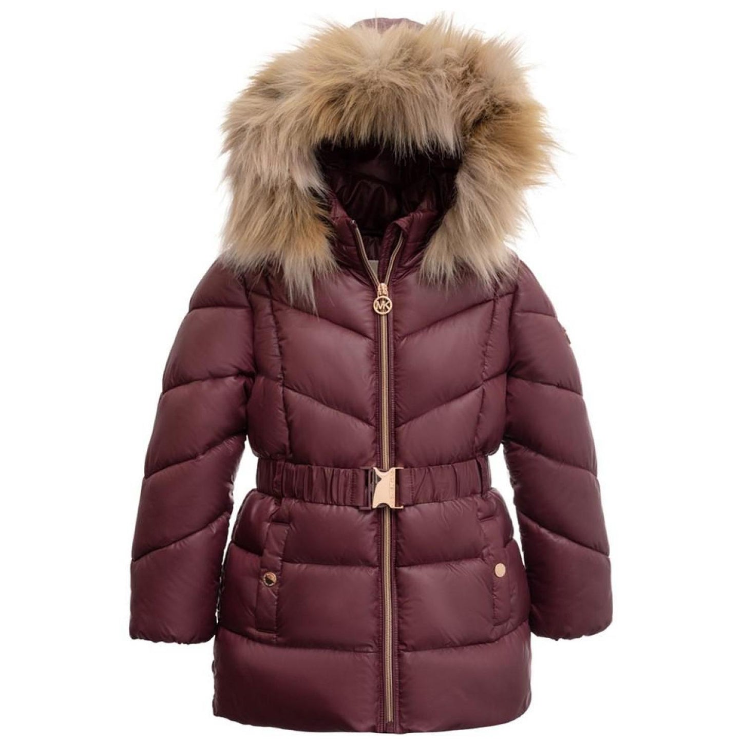Toddler and Little Girls Heavy Weight Belted Jacket