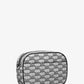 Jet Set Travel Medium Logo Stripe Crossbody Bag