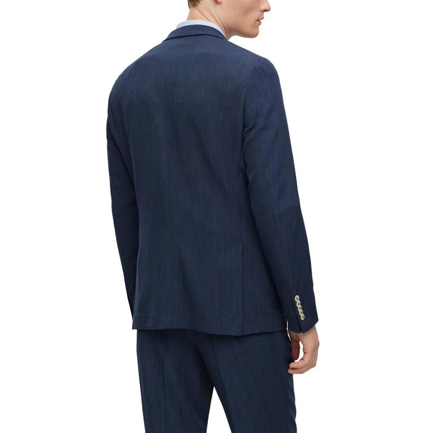 Men's Patterned Stretch Two-Piece Slim-Fit Suit