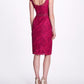 Boat Neck Fauna Cocktail Dress
