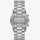Watch Hunger Stop Oversized Runway Silver-Tone Watch