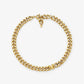 14K Gold-Plated Brass Pavé Logo Curb Link Necklace